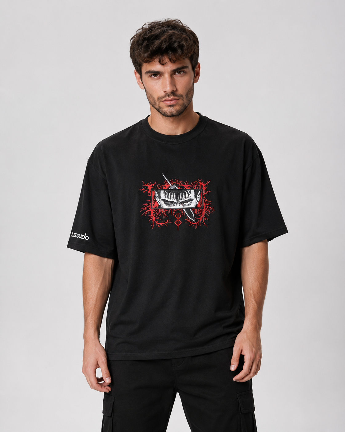 Berserk Oversized Black T-Shirt