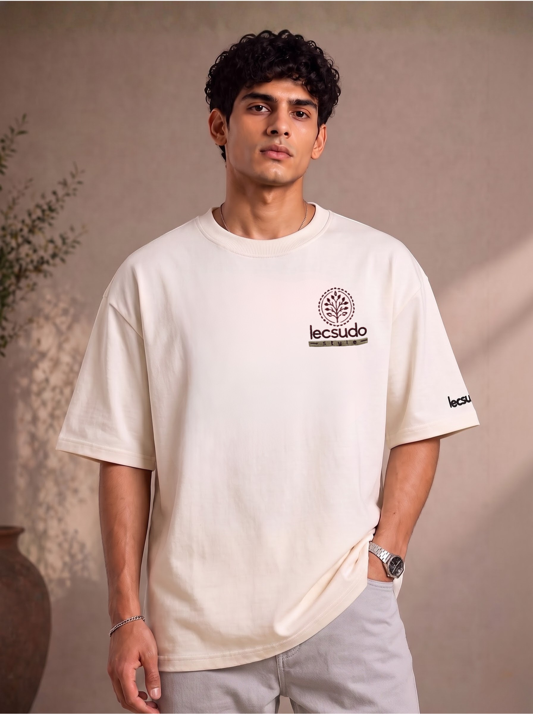 Mandala Art Premium Embroidery T-Shirt