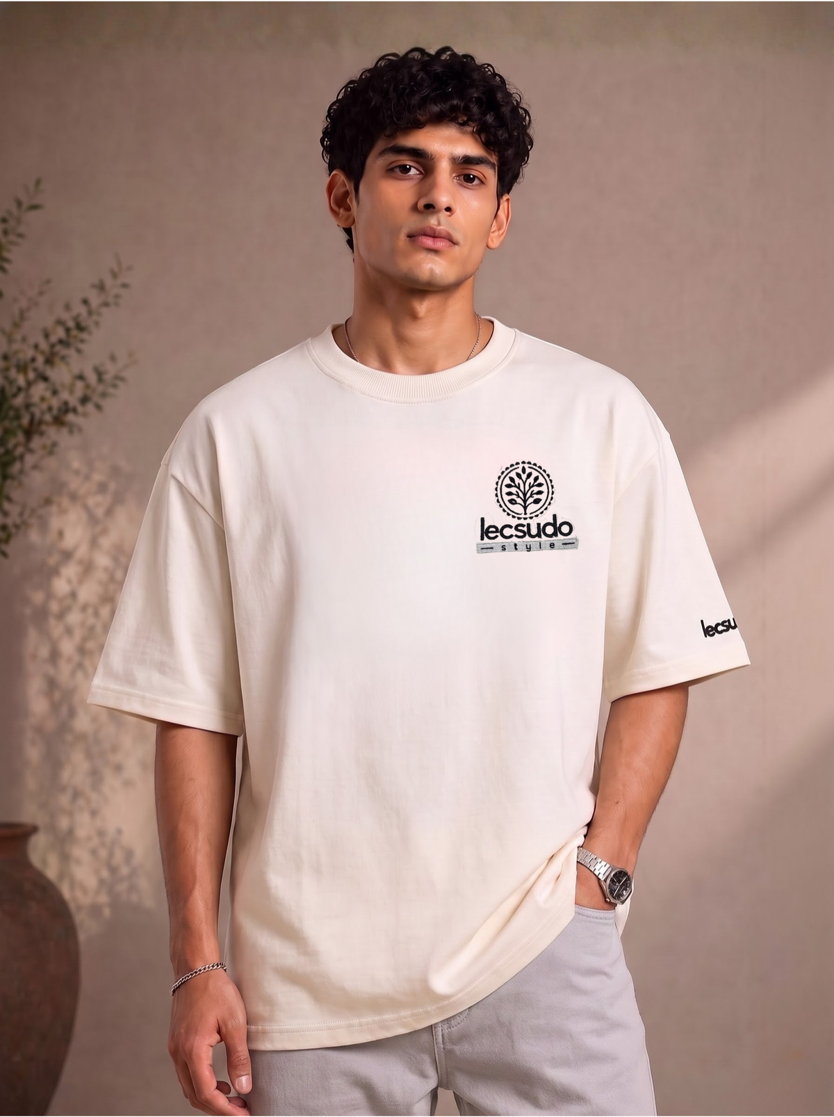 The Universe Seeks Balance Premium Embroidery T-Shirt