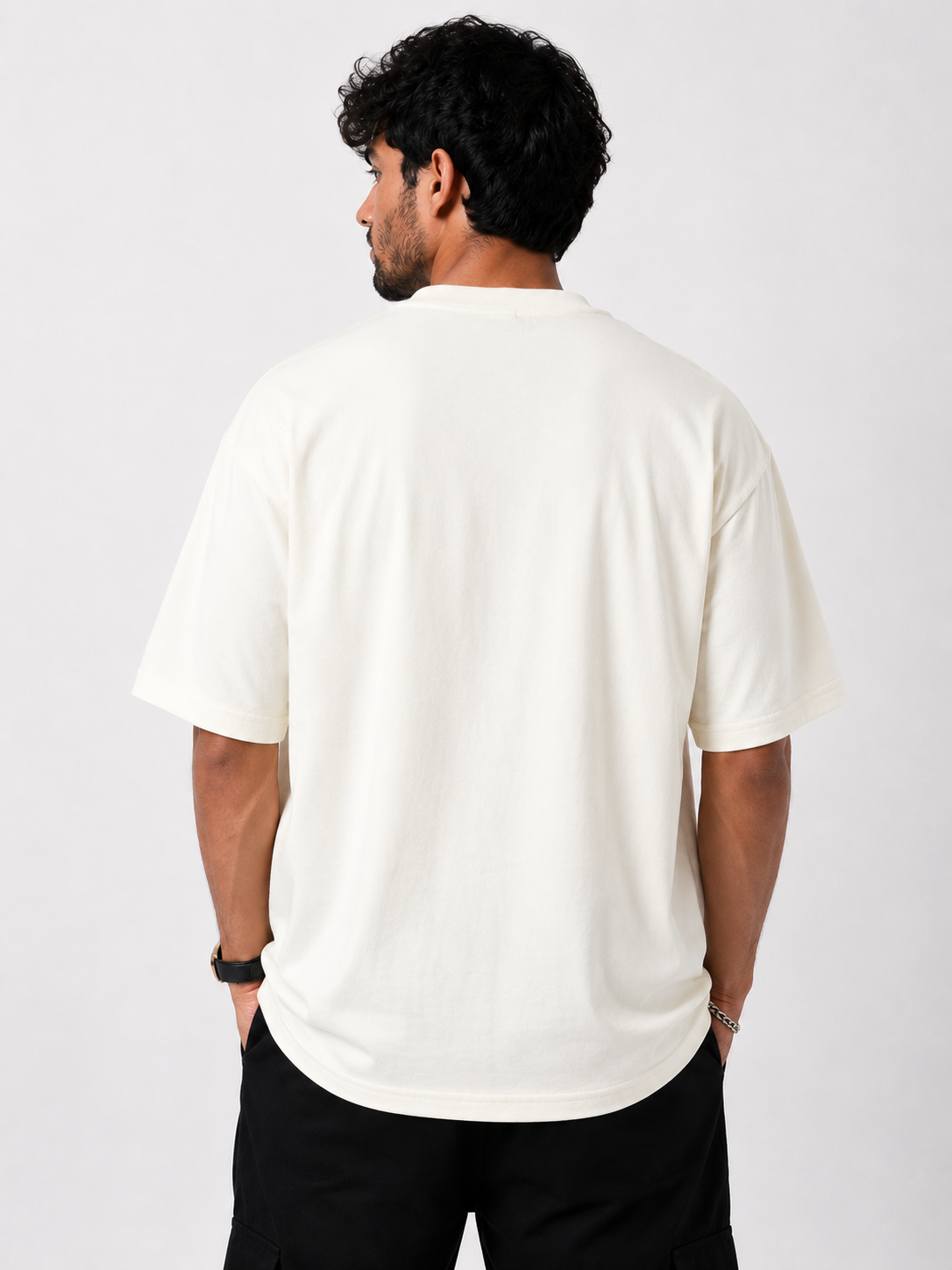 Lion Spirit Oversized Off-White T-Shirt