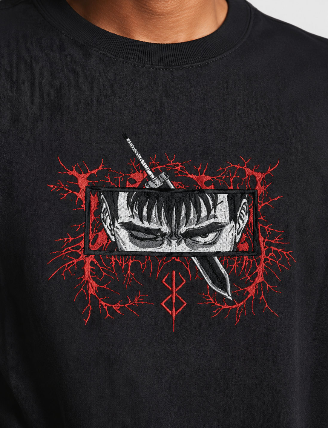 Berserk Oversized Black T-Shirt