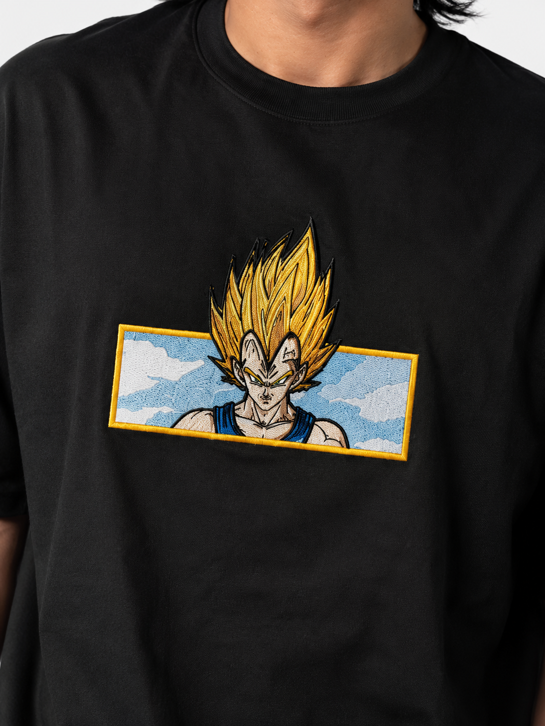 Super Saiyan Oversized Black T-Shirt