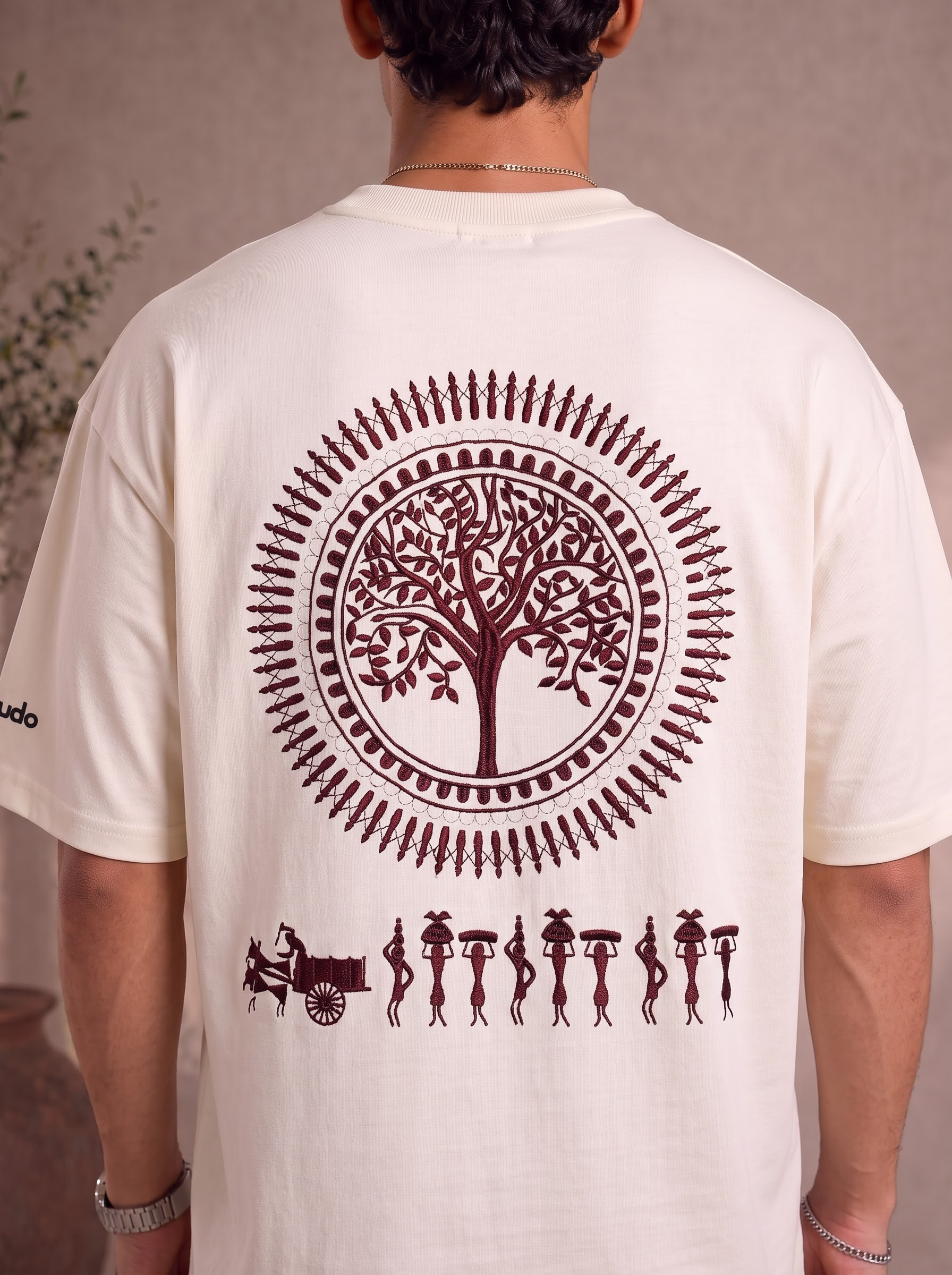 Mandala Art Premium Embroidery T-Shirt