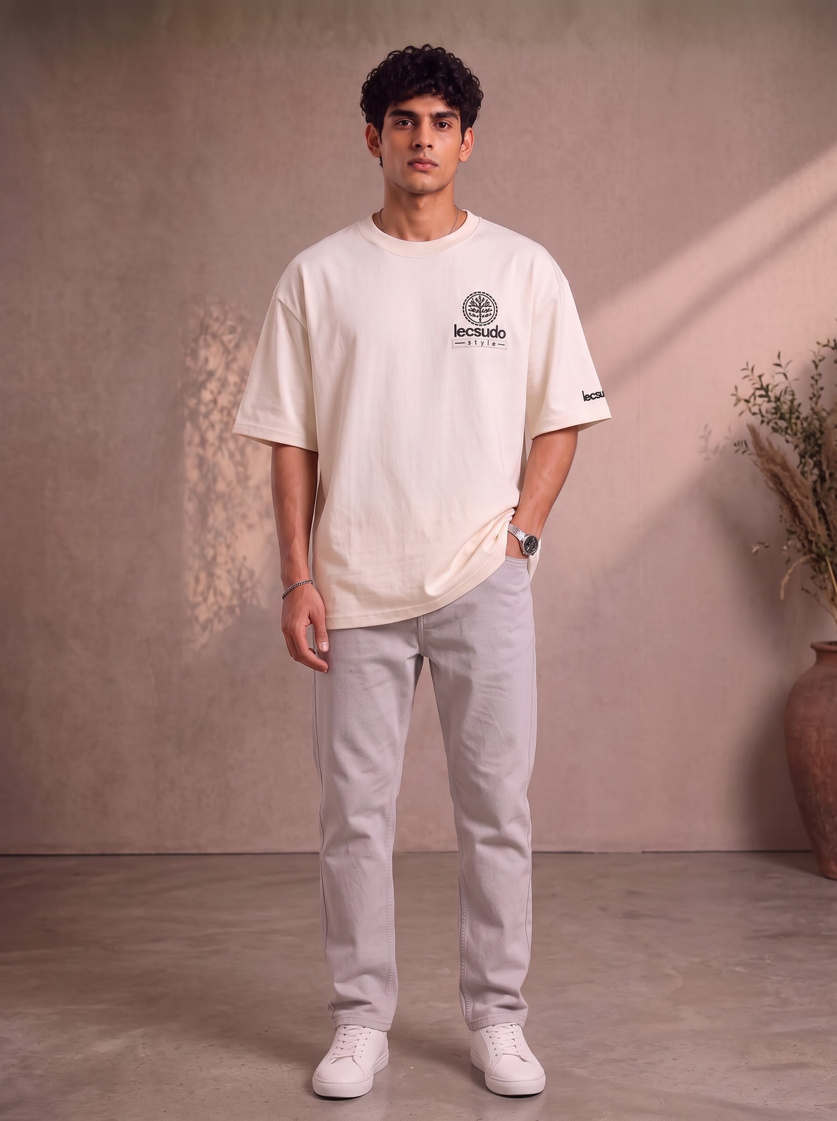 The Universe Seeks Balance Premium Embroidery T-Shirt