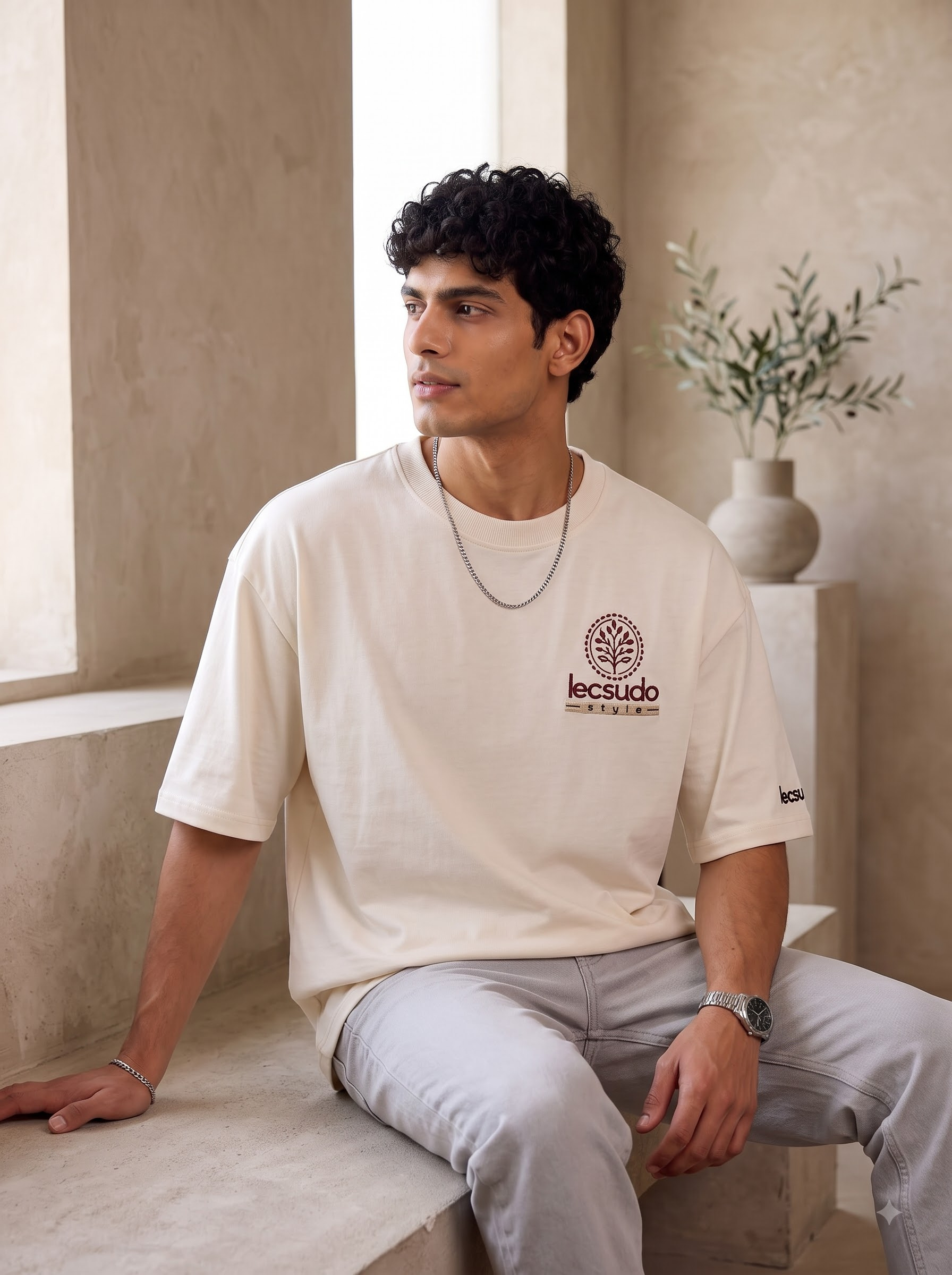 Mandala Art Premium Embroidery T-Shirt