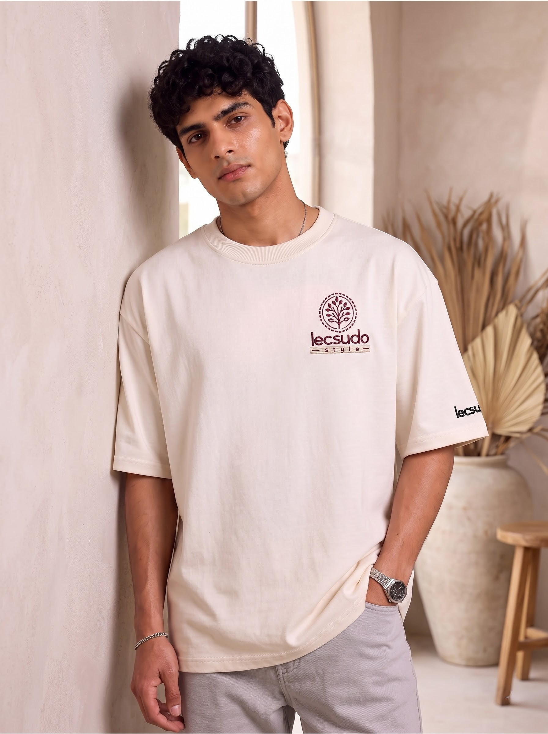 Mandala Art Premium Embroidery T-Shirt