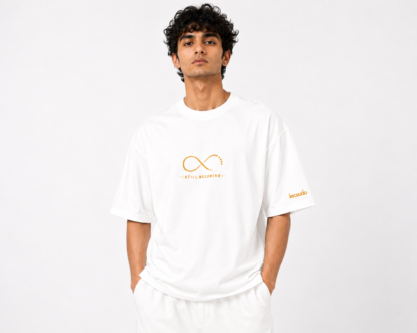 Infinity – Still Becoming Embroidered Oversized T-Shirt