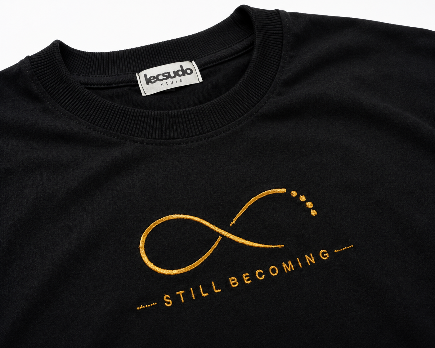 Infinity – Still Becoming Embroidered Oversized T-Shirt