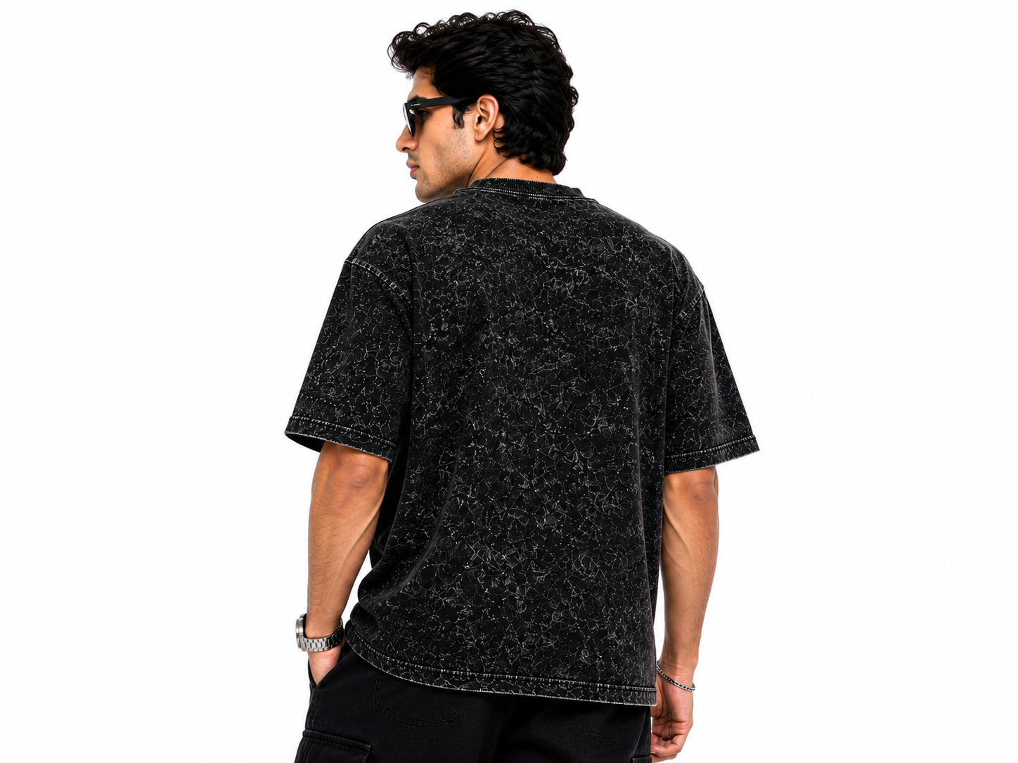 Elephant Oversized Acid Wash T-Shirt