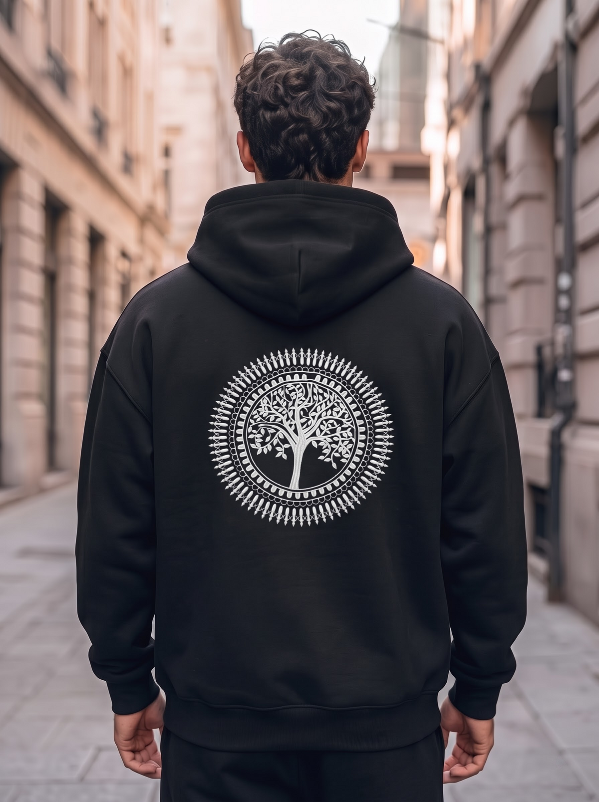 Mandala Design Premium embroidery Hoddie
